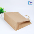 Good price custom kraft paper shopping bag with handle